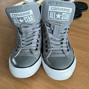 Chuck Taylor grey & white womens 9.5 men's 7.5 used but good condition